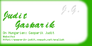 judit gasparik business card